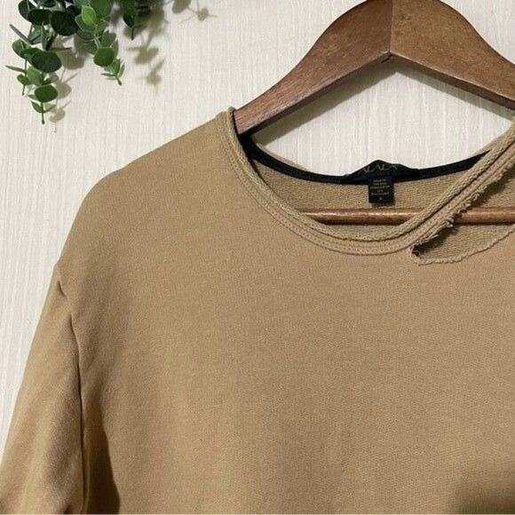 ALALA Cypher Sweatshirt Destroyed and Distressed Tan Size Small - Picture 8 of 13